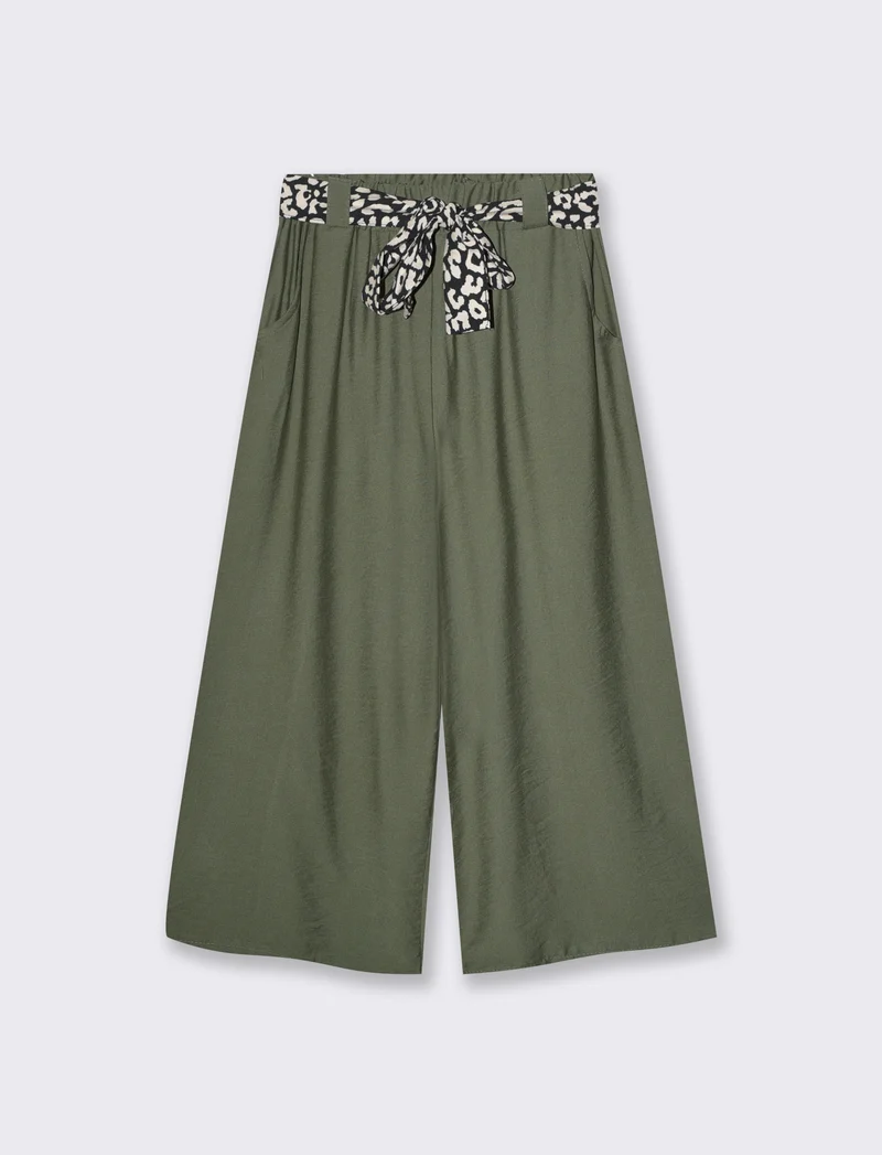 Pantaloni ampi con elastico e cintura - Ve.milit.