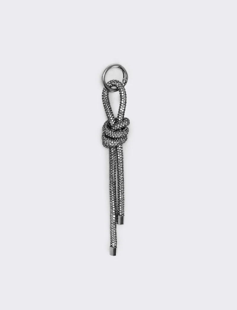 Portachiavi con nodo strass - canna di fucile