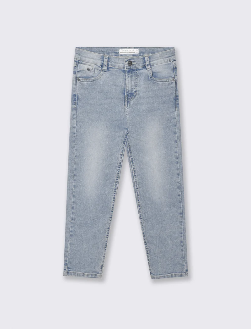 Jeans regular fit in cotone versatili - Denim chiaro