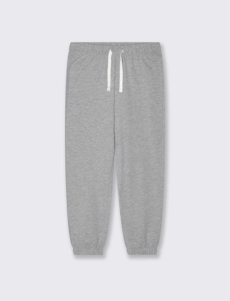 Joggers Comfort in Cotone Elasticizzato - Grigio mel.