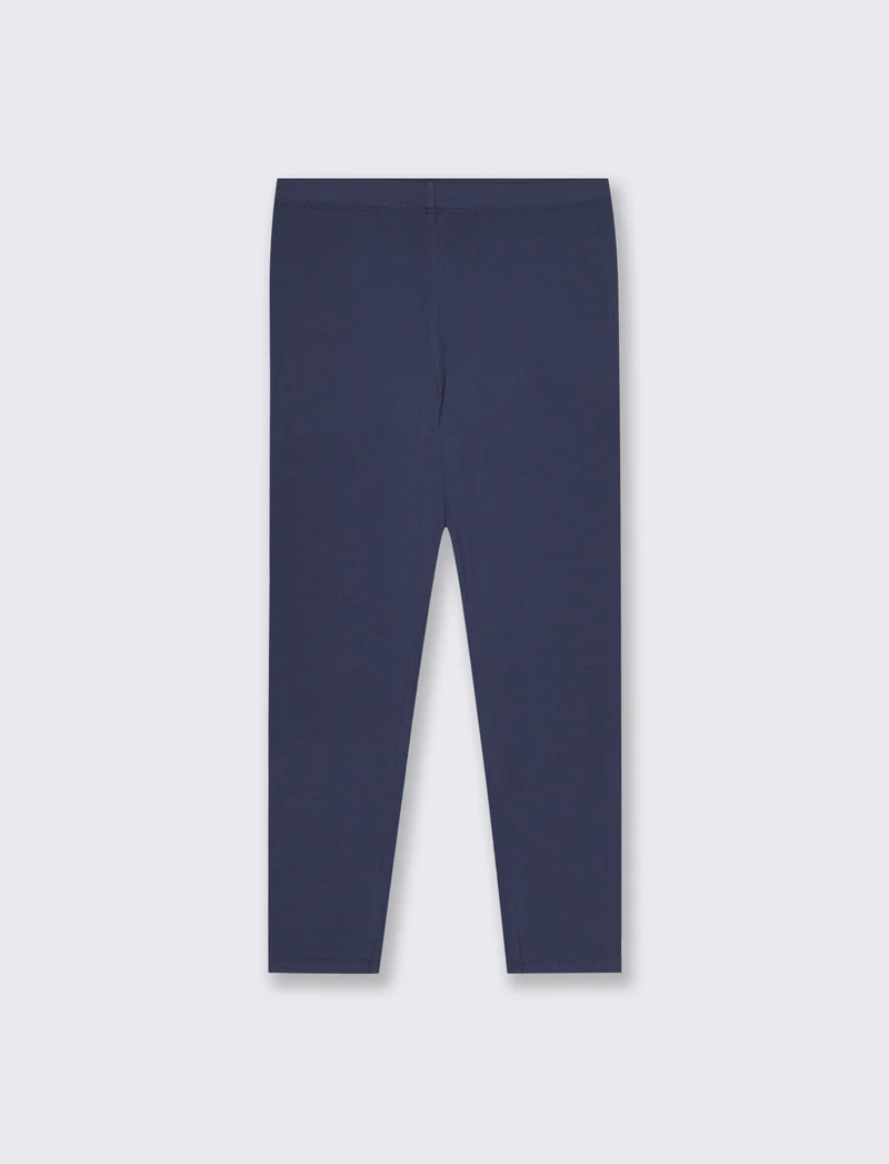 Leggings basico elasticizzato per bambina - Blu