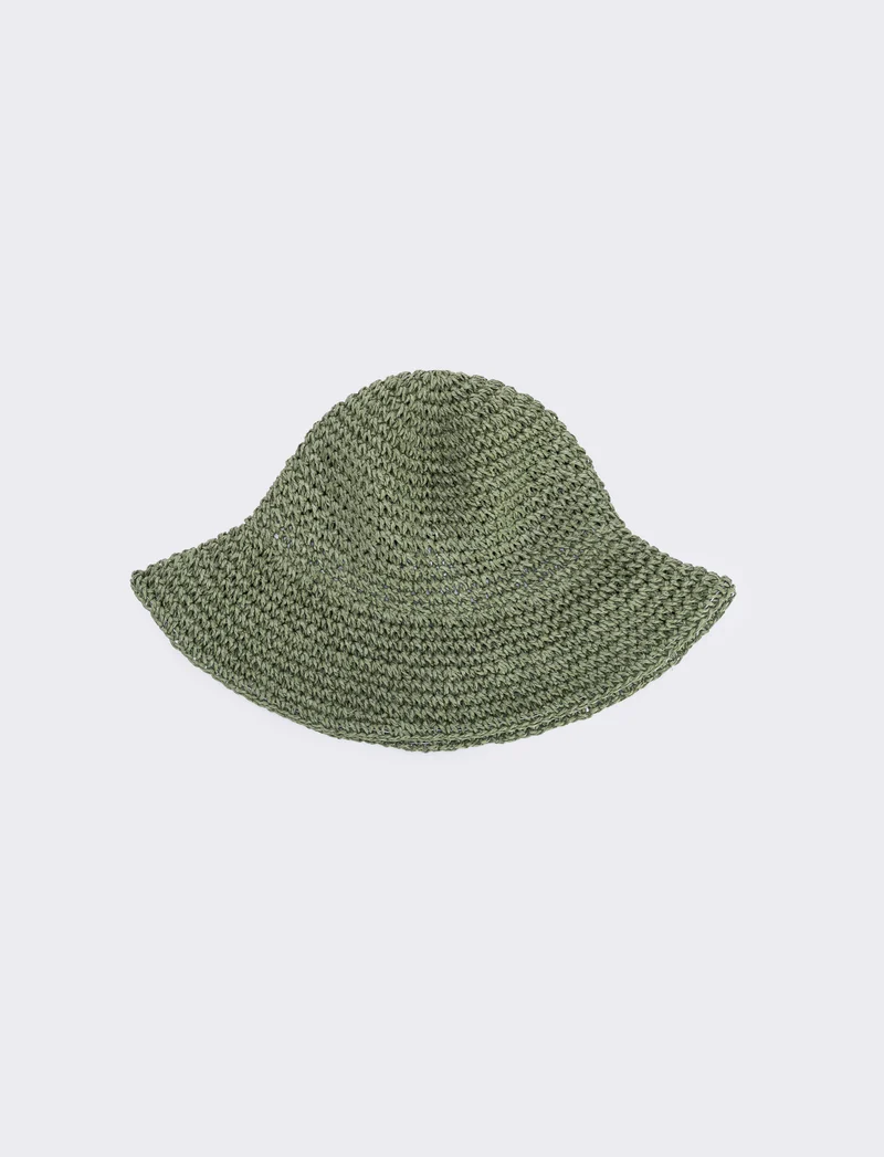 Cappello Pescatore in Paglia - Verde