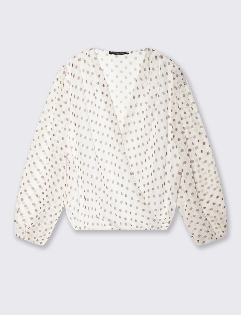 Casacca Leggera Incrociata - Bianco latte