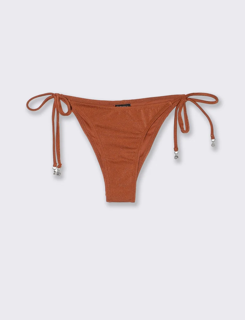 Slip con laccetti e strass eleganti - Arancio