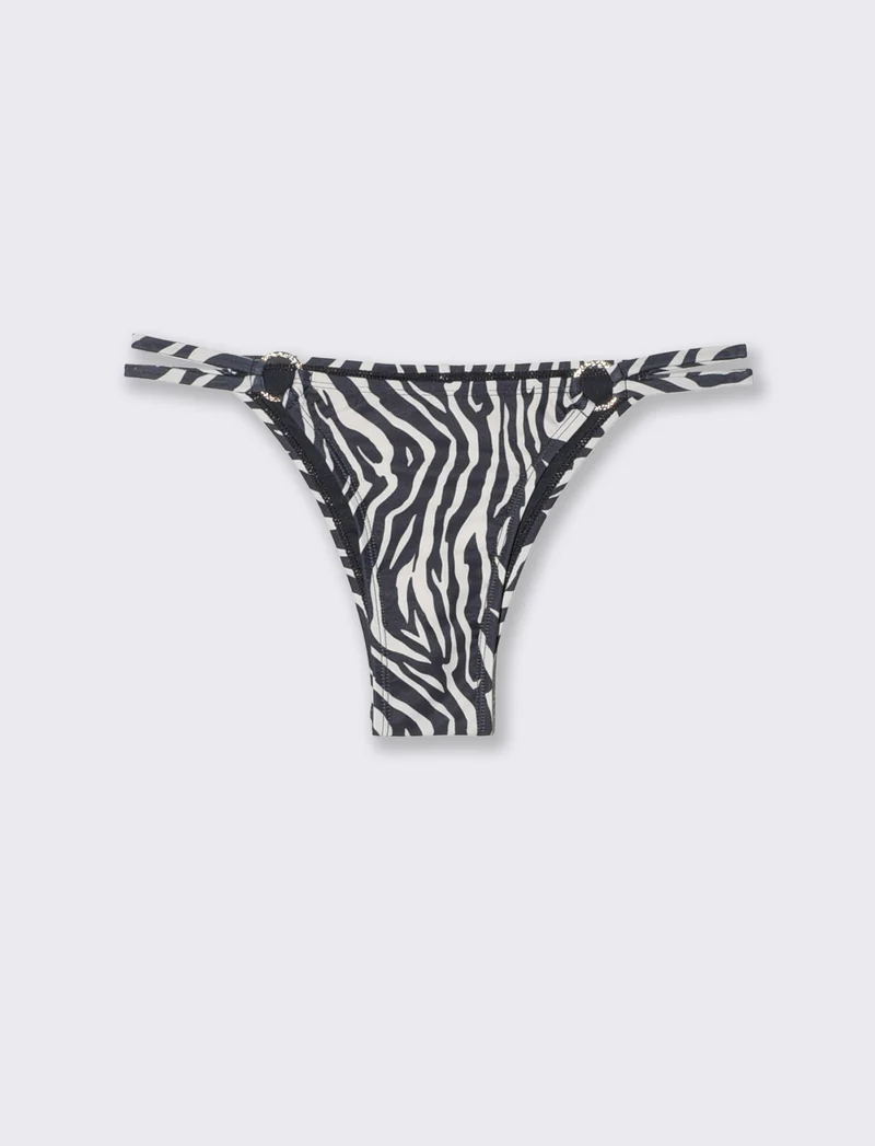 Slip mare con anelli eleganti - Zebrato