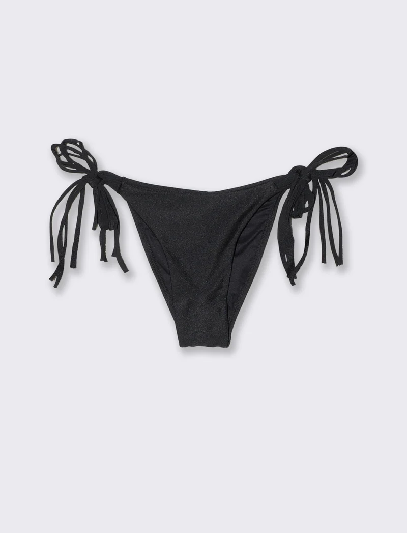 Slip mare con laccetti eleganti - Nero