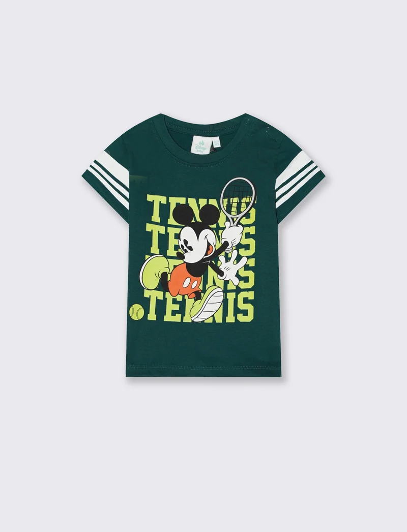 Maglietta Topolino stile tennis estivo - Verde