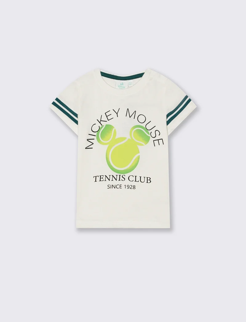 Maglietta Mickey Mouse stile tennis - Bianco