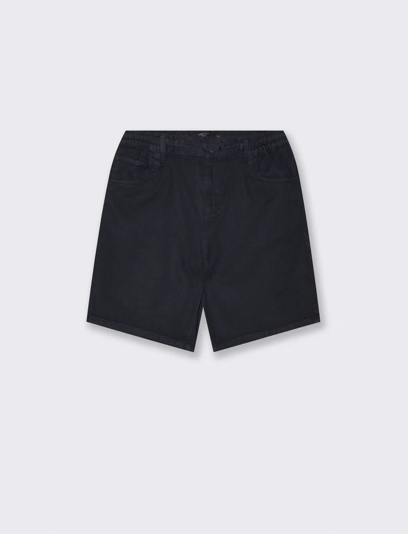Bermuda Jogger Lyocell Cotone Denim - Blu