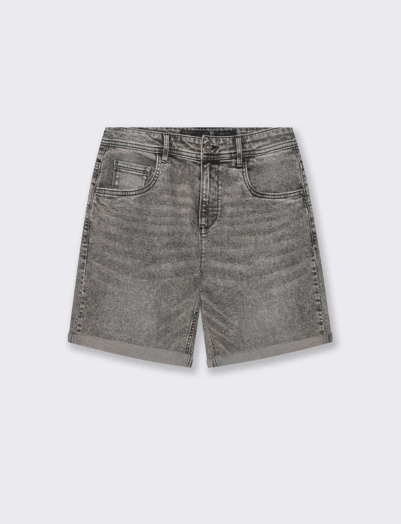 Bermuda Jeans Regular Fit in 5 Colori - Grigio