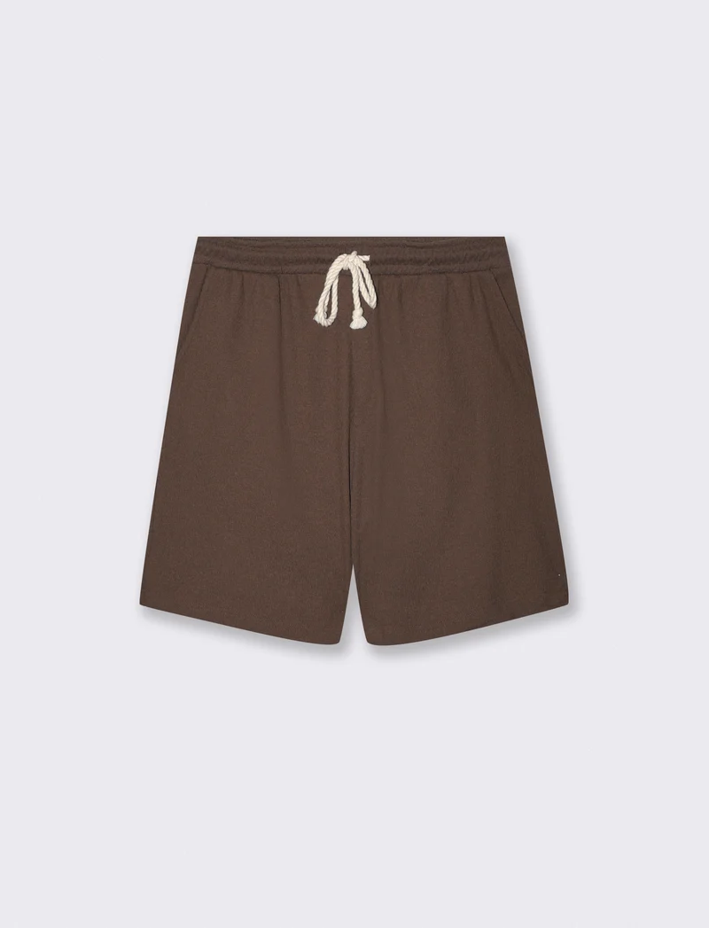 Bermuda Jogger in Jacquard Relaxed Fit - Moro