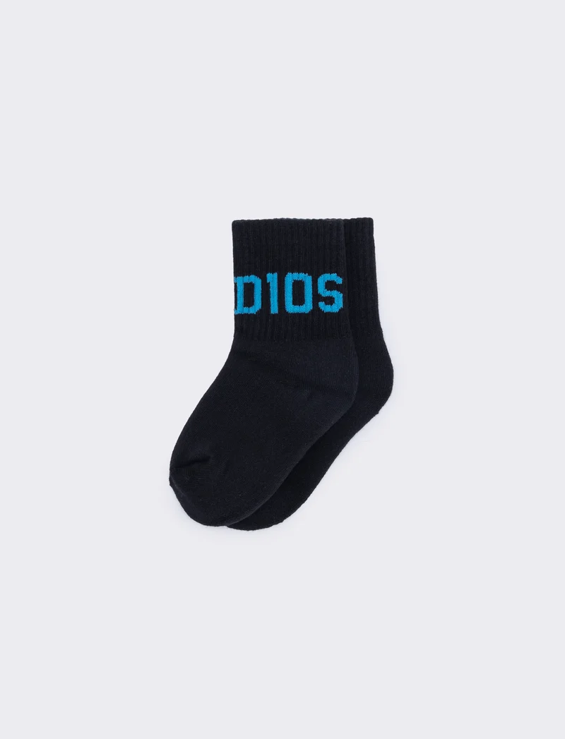 Calzini tennis D10's per bambini - Nero-blu