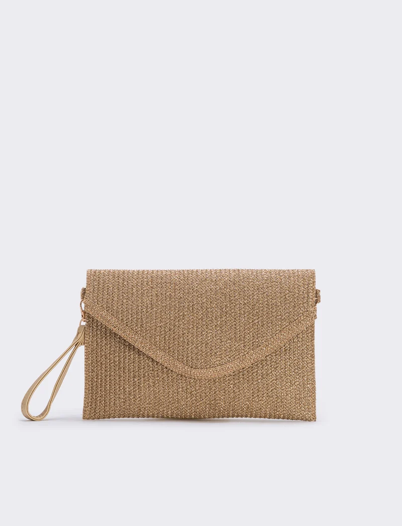 Borsa a lettera lurex - Oro