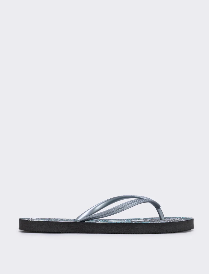 Infradito bohemien da in pvc - Argento