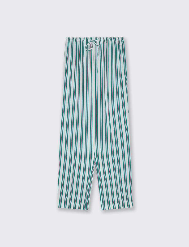 Pantalone lungo stampato in tessuto leggero - var 2
