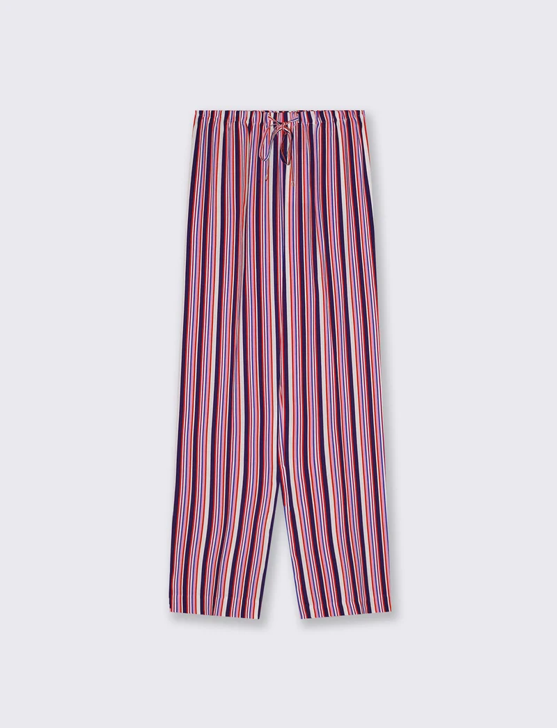 Pantalone lungo stampato in tessuto leggero - var 1