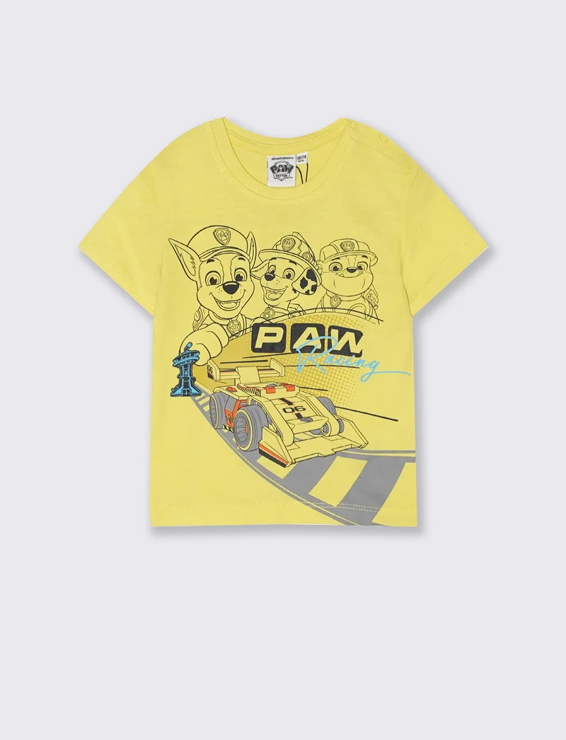 T shirt estiva Paw Patrol con stampa - Giallo