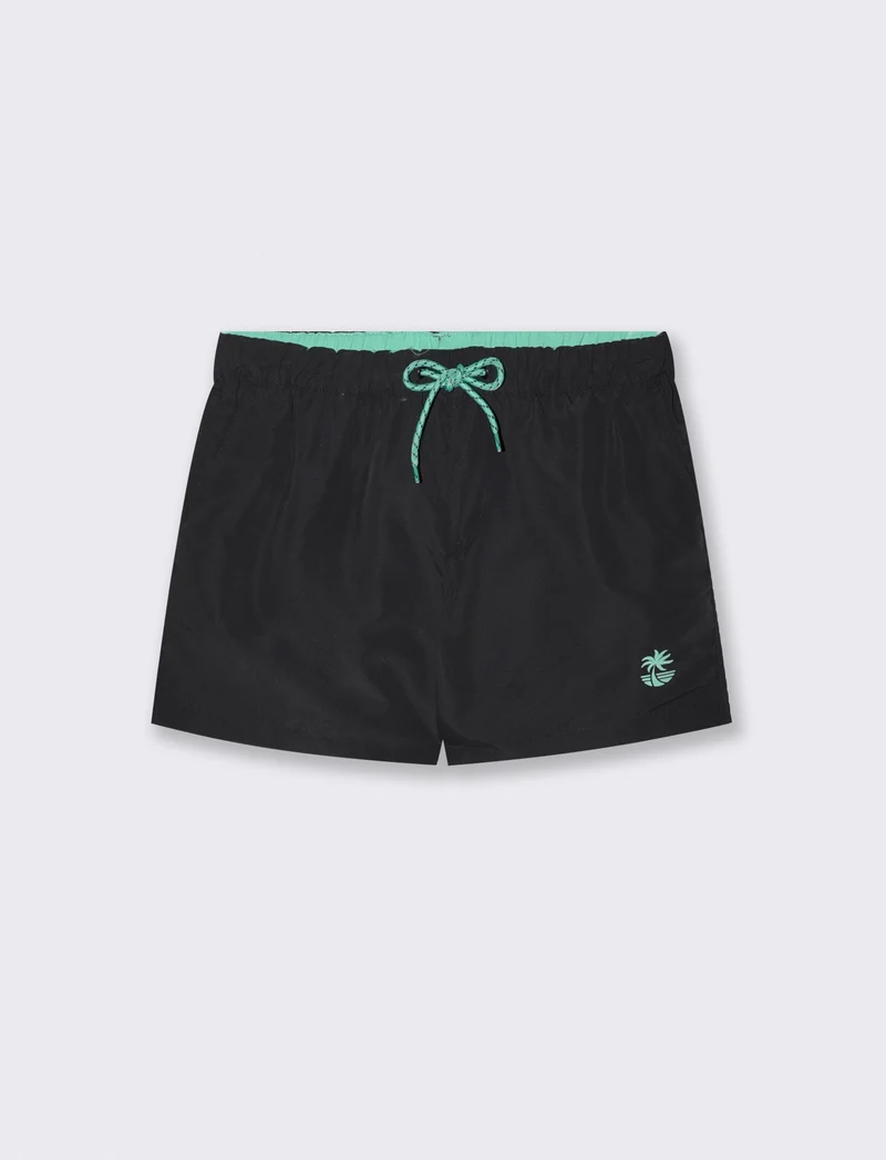 Costume Mare Basic con Fodera Rete Interna - Nero