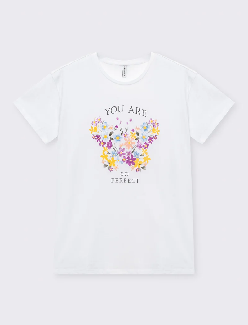 T-shirt mezza manica con stampe - var 1