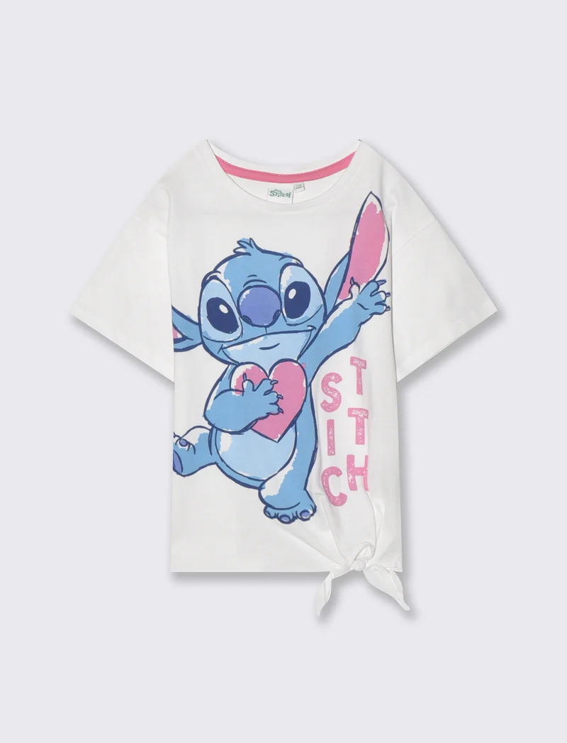 T-shirt Disney Stitch: 3 stili unici - Bianco