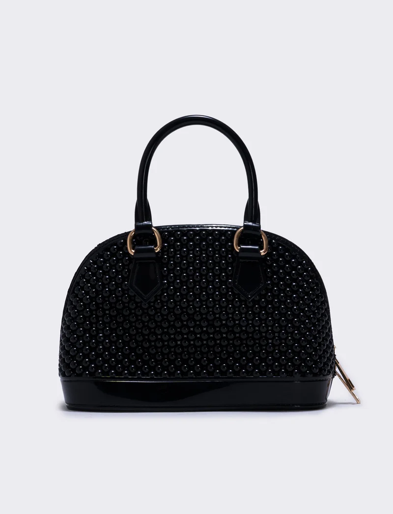 Borsa bauletto in gomma - Nero