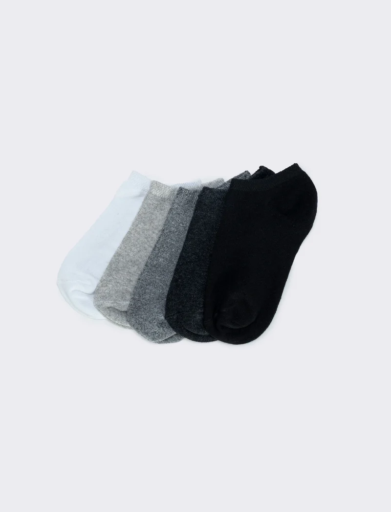 Calzini bambina 5 paia in offerta - Grigio