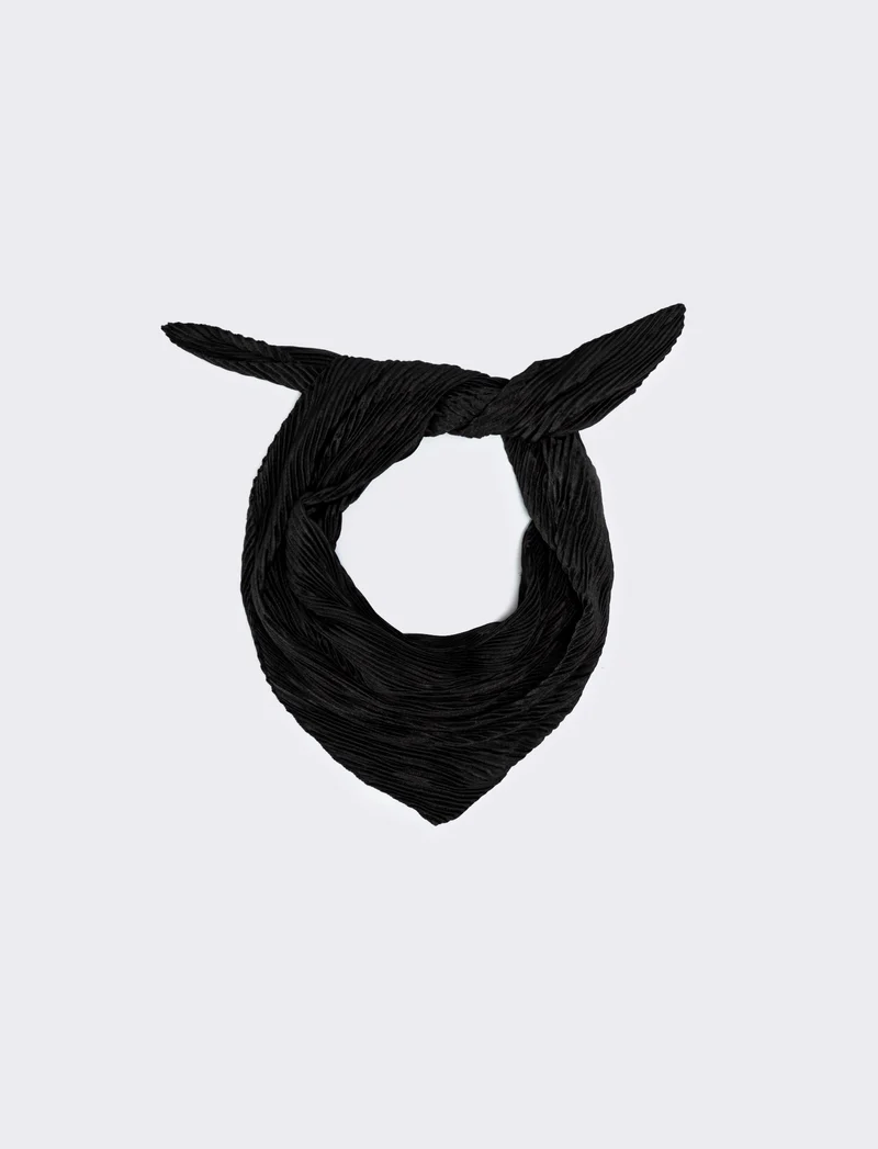 Foulard Quadrato Unito Elegante - Nero