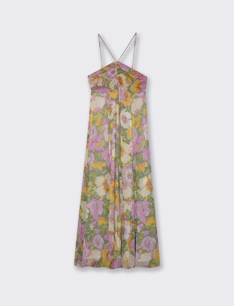 Vestito lungo con spalline e coulisse - var 1