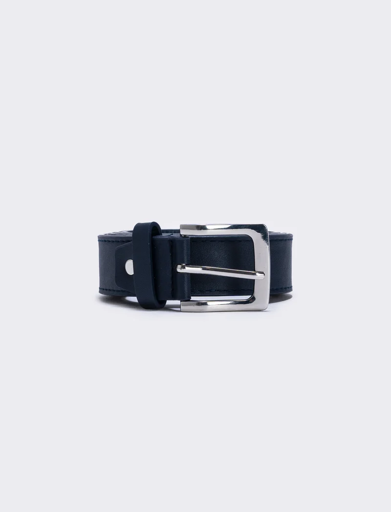 Cintura basic uomo elegante e versatile - Blu