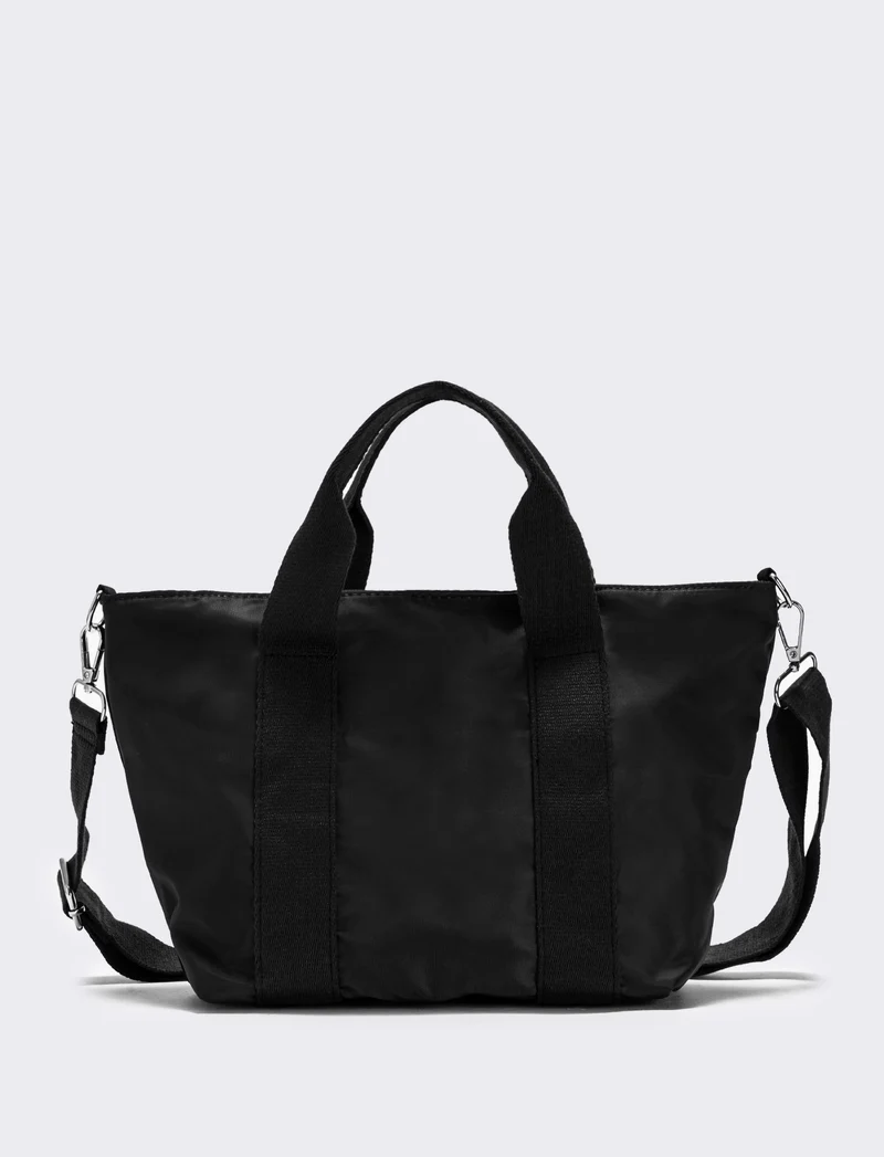 Borsa piccola in nylon - Nero