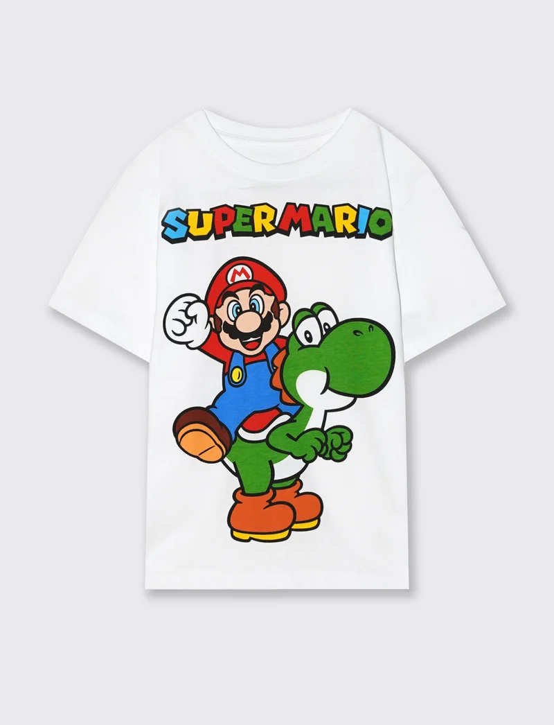 T-Shirt Super Mario - Bianco