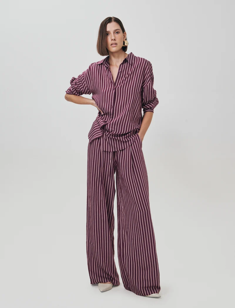 Pantalone Elastico a Righe Verticali - var 2
