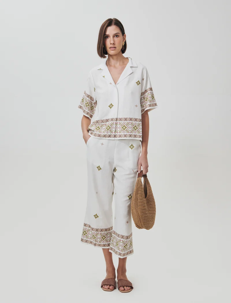 Camicia Manica Corta Scollo a V - var 2