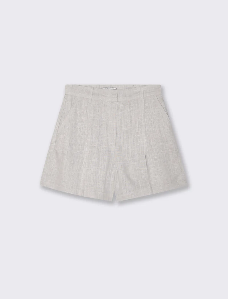 Short con Elastico e Tasche Americane - Sabbia