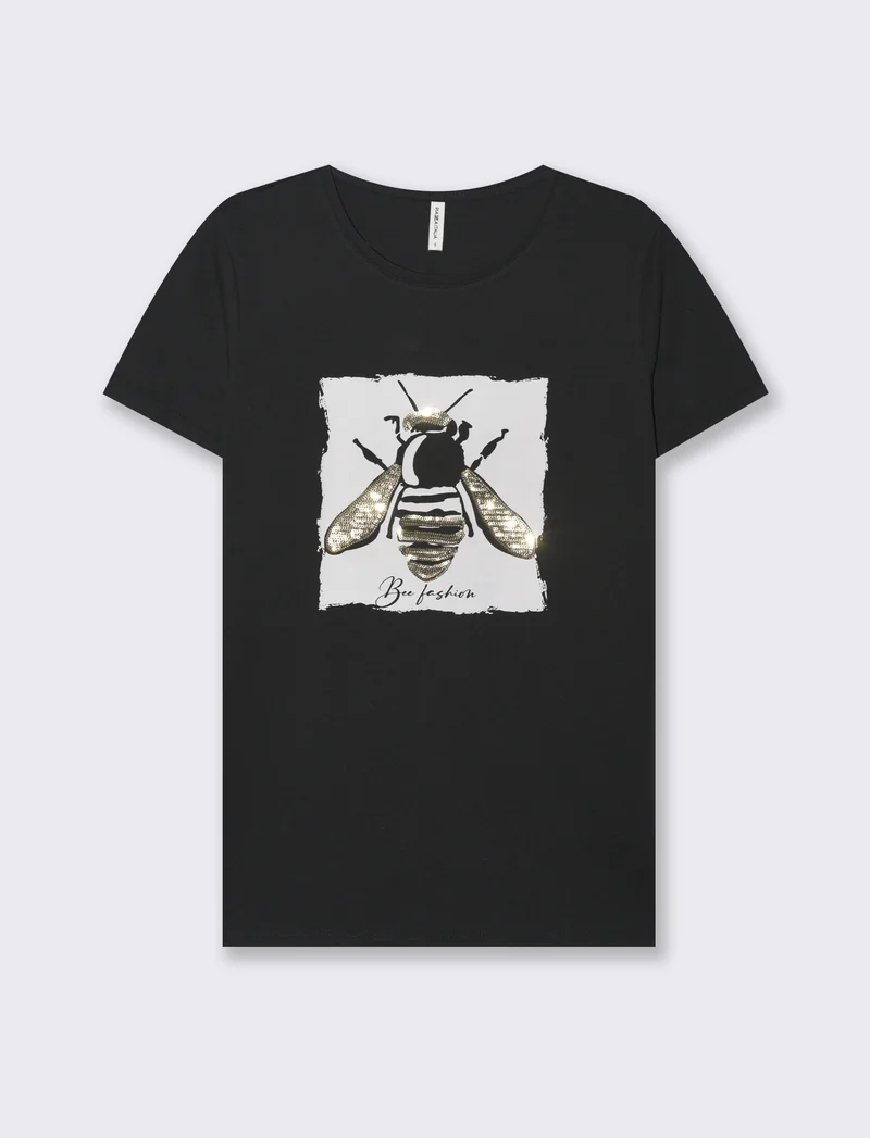 T-shirt mezza manica con stampe - var 2