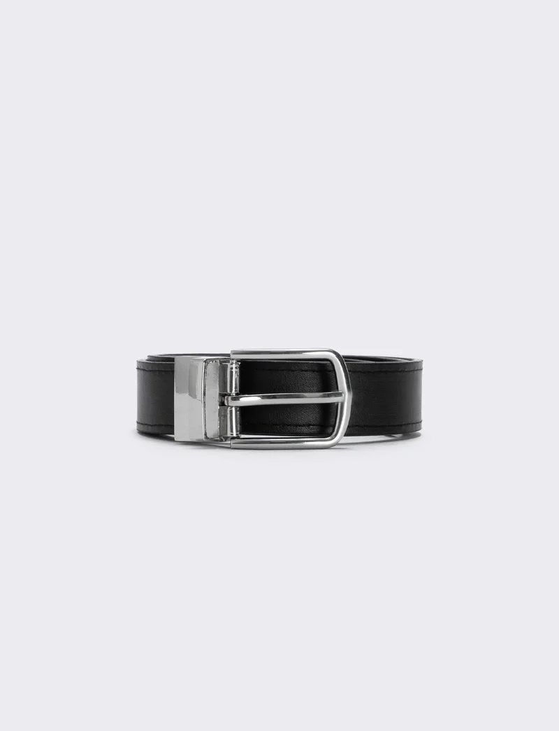 Cintura double face versatile e elegante - Nero