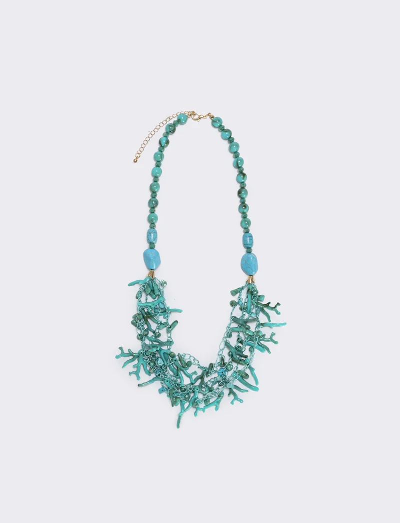 Collana Rami di Corallo - Verde acqua