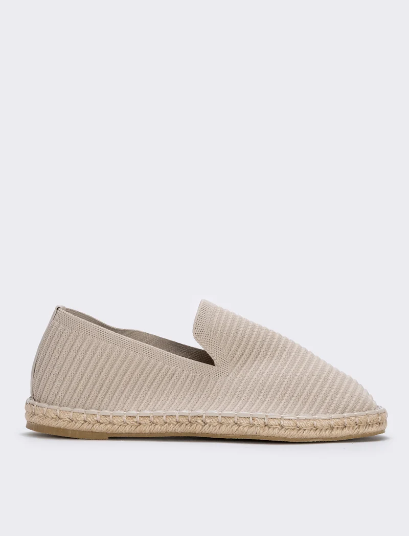 Espadrillas beige in tessuto da uomo - Beige