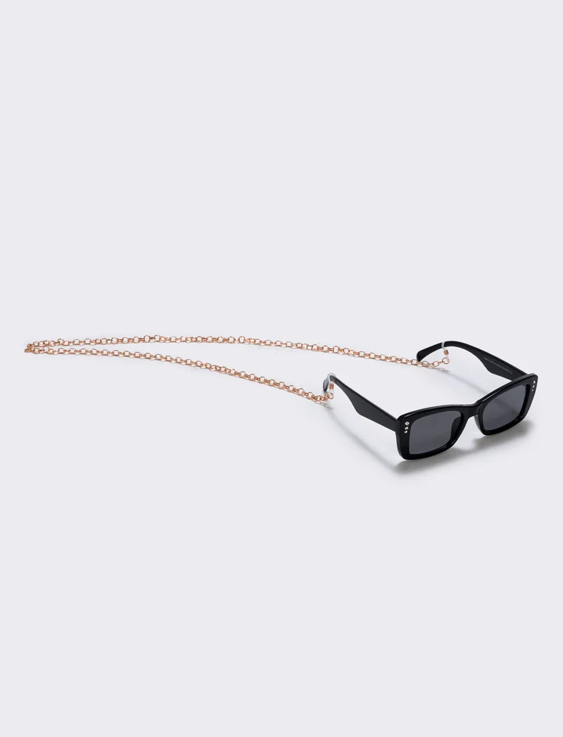 Laccio occhiali con catenina elegante - Oro rosa