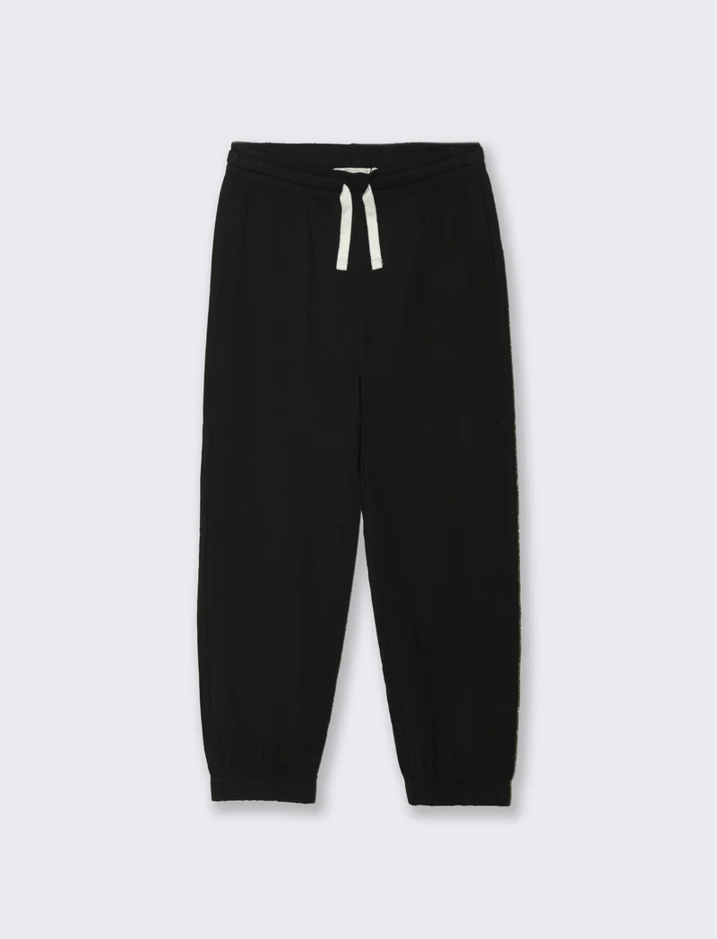 Jogger in jersey di cotone comodi - Nero