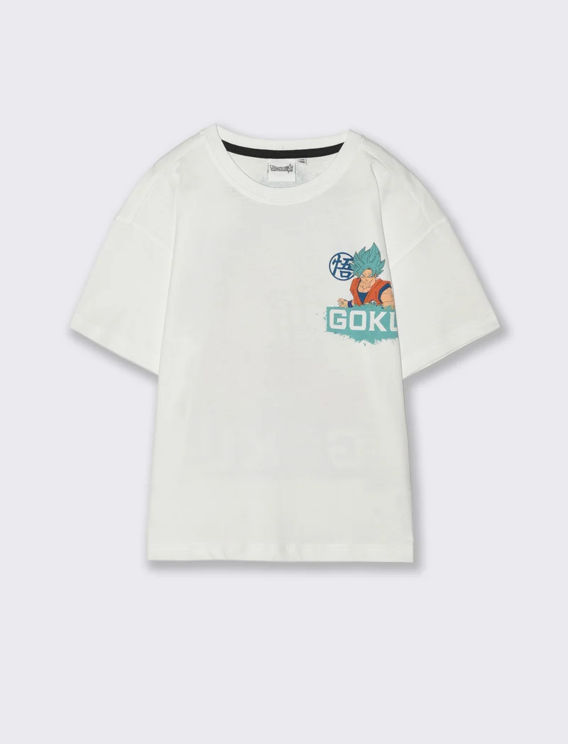 T-shirt Dragon Ball per giovani fan di Goku - Bianco