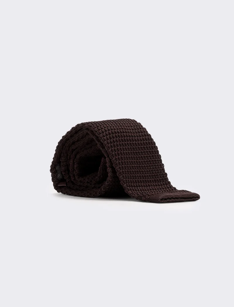 Cravatta maglina 5,5 cm per uomo - Moro