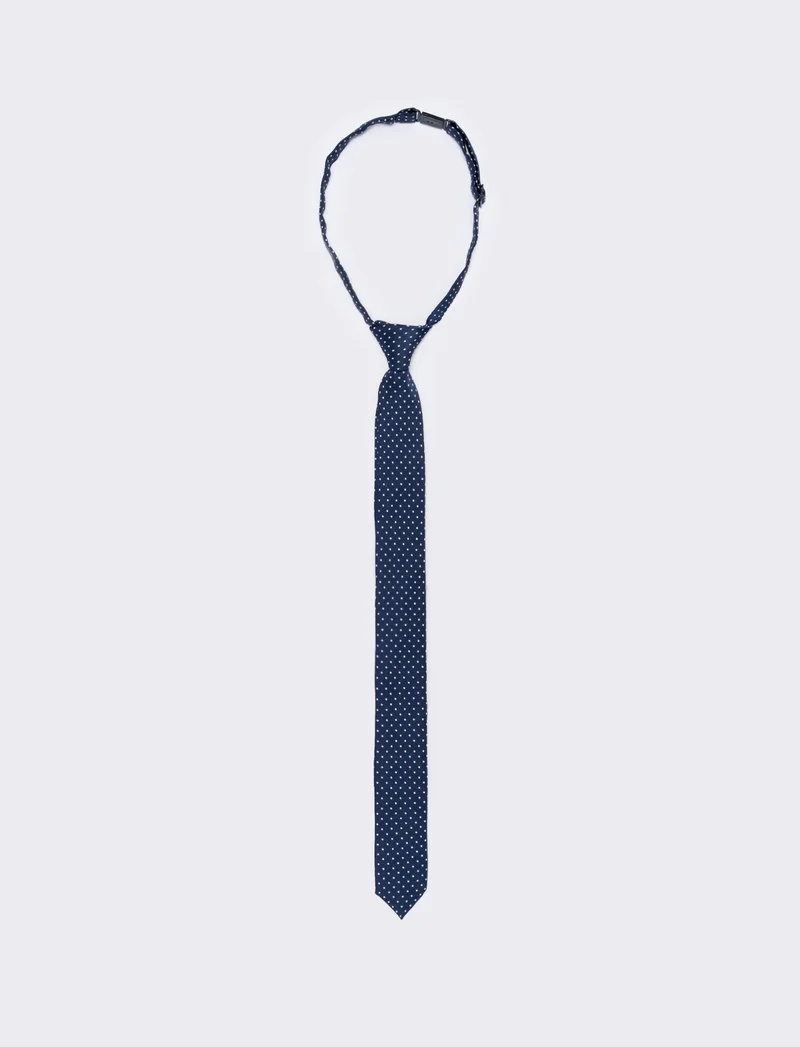 Cravatta nodo 4cm per bambini - Bianco