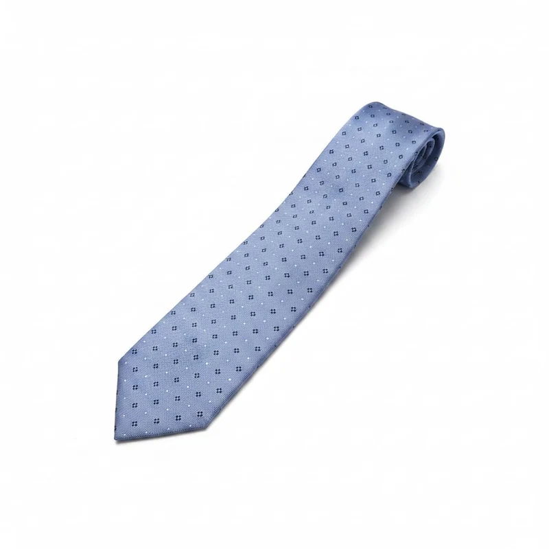 Cravatta fantasia 8cm per uomo elegante - Denim