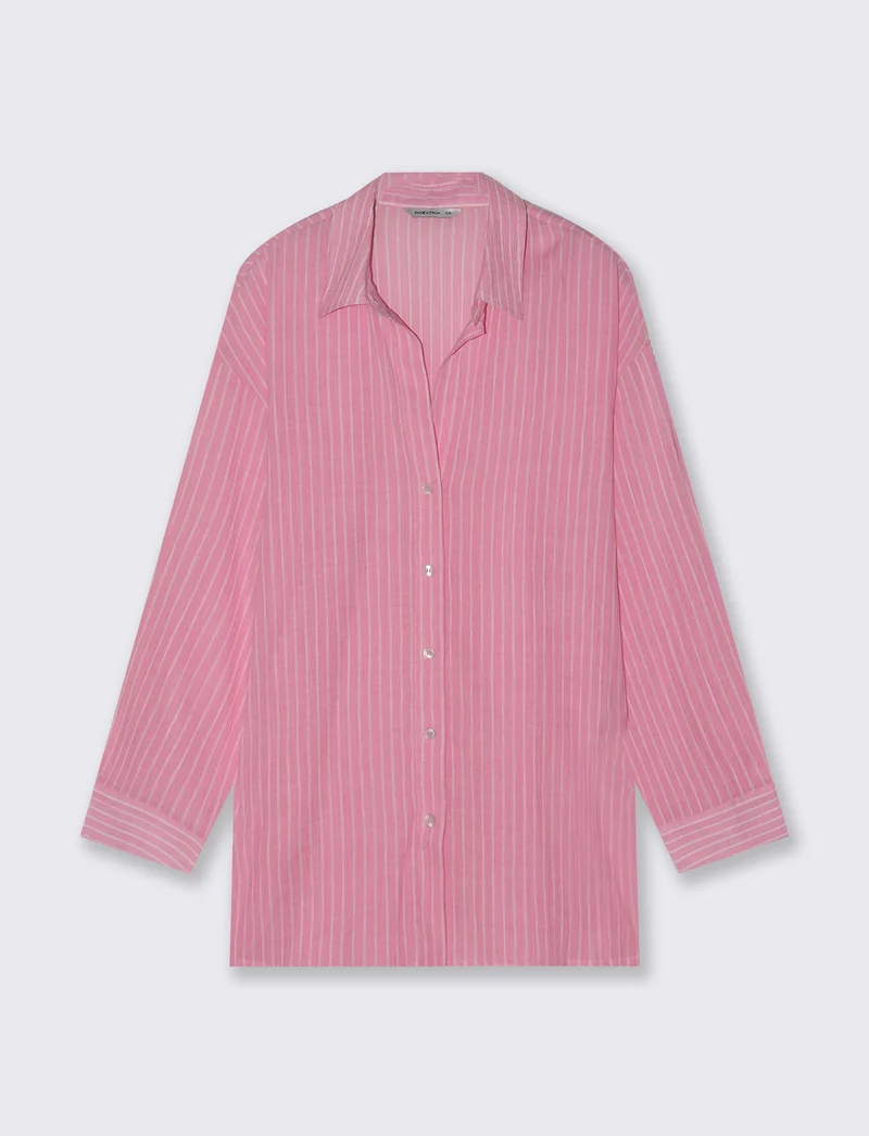 Camicia Manica Lunga Scollo a V Relaxed - var 1