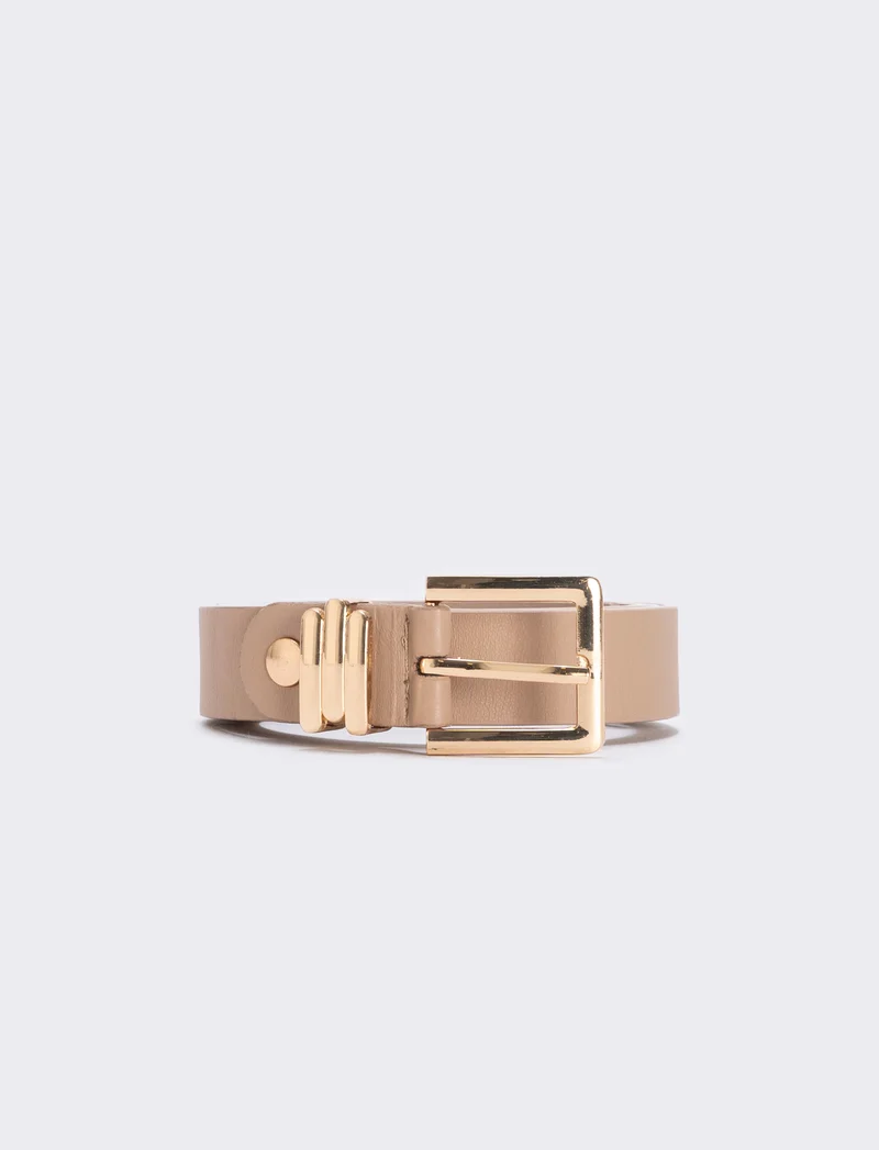 Cintura metallo 3 passanti 2,5 cm - Rosa