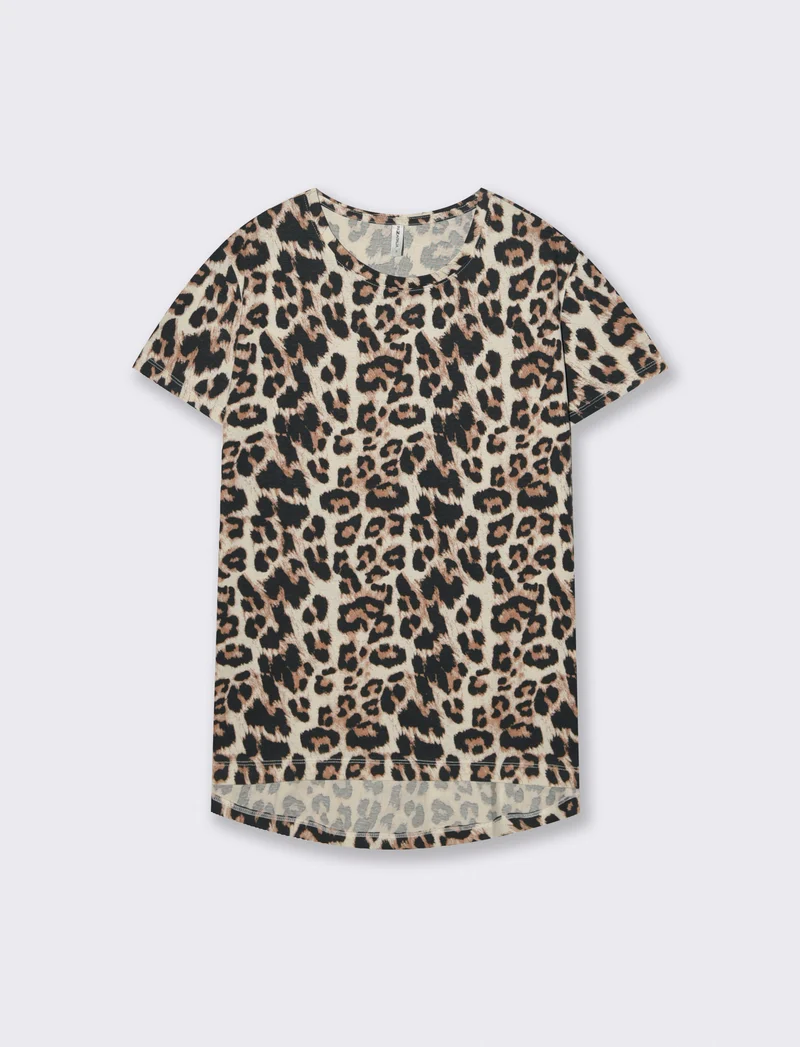 T-Shirt in Cotone Manica Corta Rigata - var 1