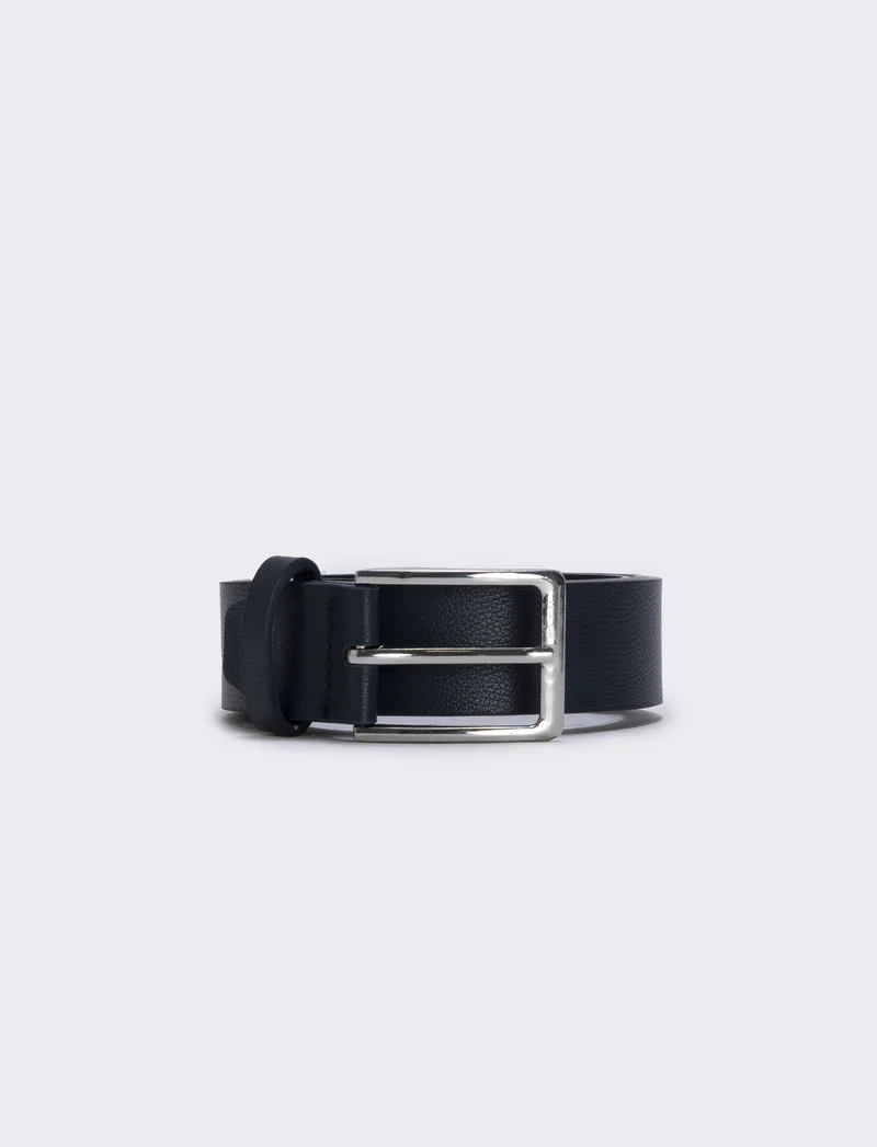 Cintura basic uomo 3,5 cm elegante e versatile - Blu
