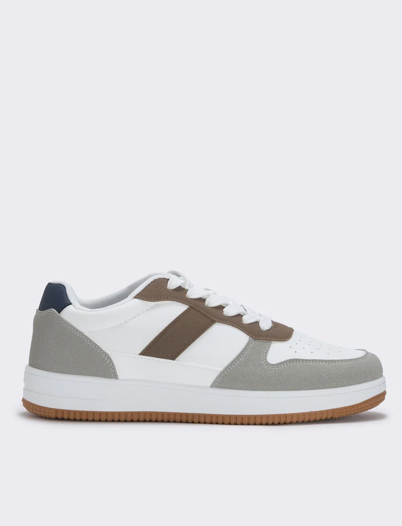 Sneakers bianche in poliuretano uomo - Bianco