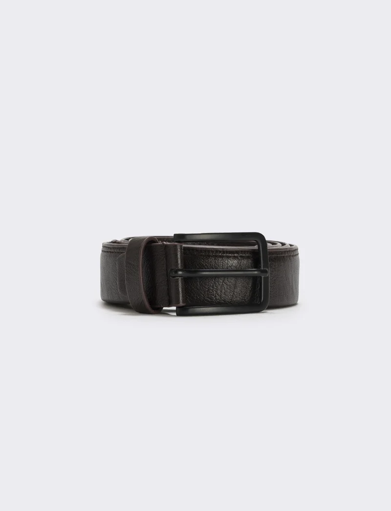 Cintura liscia uomo elegante e versatile - Moro